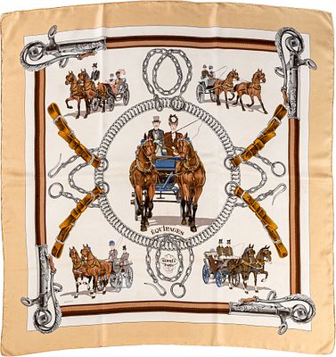 Foulard '&Eacute;quipage' - Herm&egrave;s Foulard '&Eacute;quipage' In seta, Philippe Ledoux 90 x 90 cm Prima 