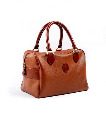 Borsa Boston - TRUSSARDI Borsa Boston In pelle e dettagli in metallo dorato 26 x 18 x 17 cm 