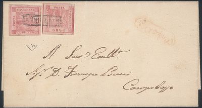 Antichi Stati Italiani Napoli Involucro di lettera - Antichi Stati Italiani - Napoli - Involucro 