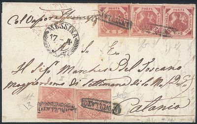 Antichi Stati Italiani - Napoli - Lettera da Napoli 19 APR.1860 - Antichi Stati Italiani - Napoli 