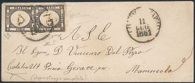 Antichi Stati Italiani - Napoli - Province Napoletane - Bustina (19cgc) - Antichi Stati Italiani - 