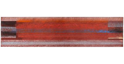 Silente rosso fuoco - VITTORIO MATINO (1943 - 2022) Silente rosso fuoco 1998 Pastelli su carta 19 