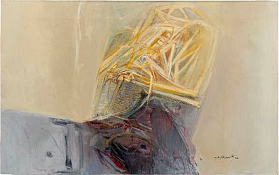 Senza titolo - GIACOMO SOFFIANTINO (1929 - 2013) Senza titolo Olio su tela 55 x 88 cm Firmato in 