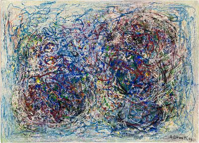 Senza titolo - ALEXANDRE ISTRATI (1915 - 1991) Senza titolo 1962 Pastelli a olio su cartoncino 25 