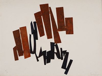 Abstract composition - BEVERLY PEPPER (1924 - 2020) Abstract composition 1966 Acquaforte da lastra 