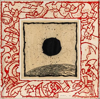 Soleil noir I - PIERRE ALECHINSKY (1927) Soleil noir I 1984 Acquaforte e acquatinta, es. 19/60 93 