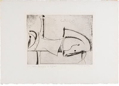 Il grido - MARINO MARINI (1901 - 1980) Il grido 1972 Acquaforte e acquatinta, es. P.A., parte 