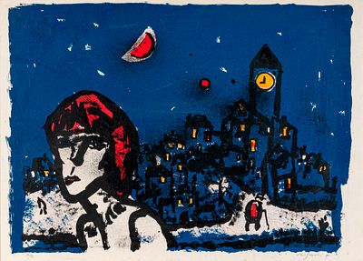 Senza titolo - FRANCO ROGNONI (1913 - 1999) Senza titolo Litografia, es. 29/75 50 x 70 cm Firmata 