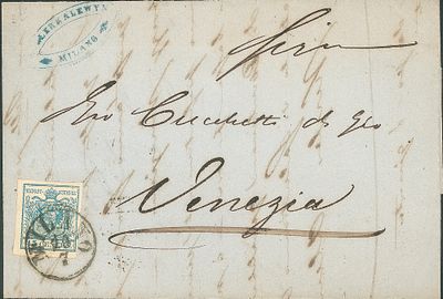 Antichi Stati Italiani - Lombardo Veneto - 45 cent (22) - Antichi Stati Italiani - Lombardo Veneto 