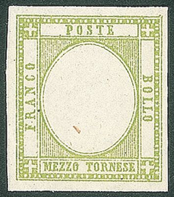 Antichi Stati Italiani - Province Napoletane - 1861 - Prove - Mezzo tornese (17ala) - Antichi 