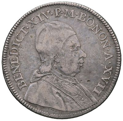 BOLOGNA – Benedetto XIV (1740-1758) - BOLOGNA – Benedetto XIV (1740-1758) Scudo da 90 bolognini A 