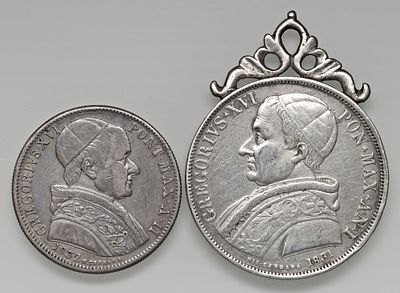 BOLOGNA – Gregorio XVI (1831-1846) - BOLOGNA – Gregorio XVI (1831-1846) Lotto di due monete: Scudo 