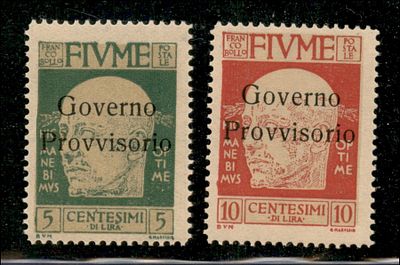 Occupazioni I guerra mondiale - Fiume - 1921 - Nuova tiratura della serie D'Annunzio - Occupazioni 