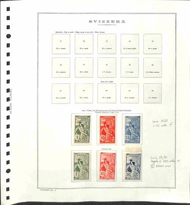 Lotti e Collezioni - Europa e Oltremare - SVIZZERA - 1900/2004 - Lotti e Collezioni - Europa e 