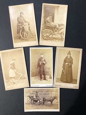 КАРРИК, Вильям Андреевич (1827-1878) [автограф] 
Русские типы. 
Подборка из 6 