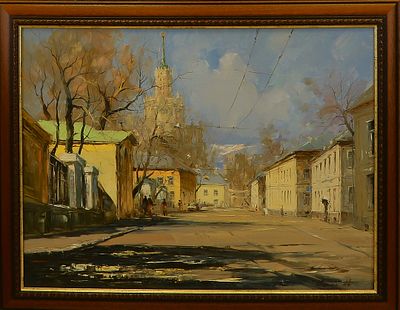Колотилов А.А. "Старая Москва " холст, масло. Александр Александрович Колотилов (1946-2021.) — 
