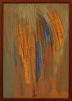 Кубасов В.А. "Закат (абстракция)" 1997г.
картон, масло . Виталий Анатольевич Кубасов (род.1937) 