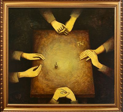 Айзенштат А.(Aizenshtat A ) Израиль " Волчок игра" декабрь 2010г.
холст, масло. Александр 