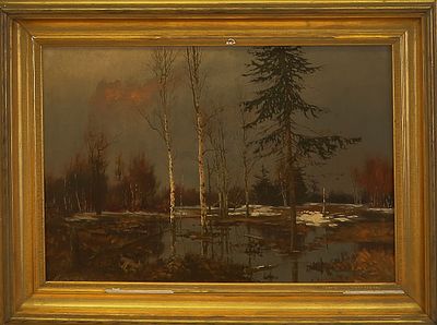 Большаков Виктор Александрович "Паводок в лесу весной"
холст, масло. Большаков Виктор 