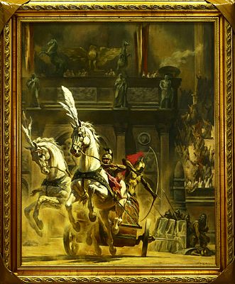 Хивренко А. "Состязание гладиаторов" 2001г.
холст, масло. Александр Хивренко, киевский 