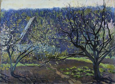 Мамонтов А.П. "Сад пробуждается" 1992г.
холст, масло. Александр Павлович Мамонтов (1928–2013) — 