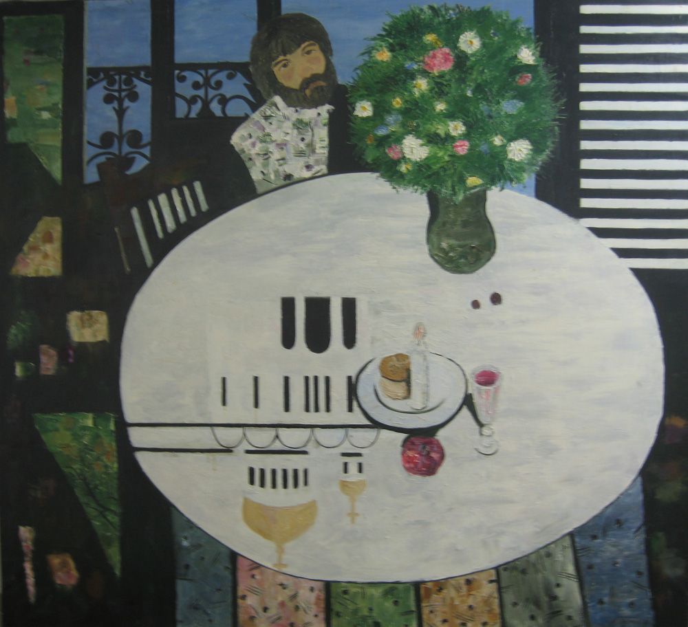 Попков Ю.Н. "Автопортрет" 1989г.
холст, масло. Юрий Николаевич Попков (род.1954 г.) — известный 