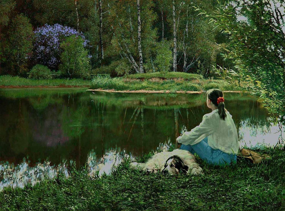 Сергеев Ю.А."Весенний ветер" 2023г.
холст, масло. Юрий Алексеевич Сергеев (род.1 апреля 1961 