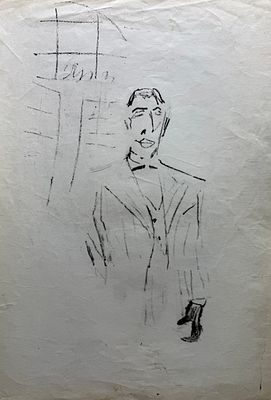 [Архив Герты Неменовой] Неменова Г.М. «Карьера Артура Уи», 1960-е гг. Бумага, автолитография. 