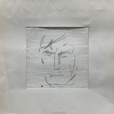 [Архив Герты Неменовой] Неменова Г.М. «К. Малевич», 1960-е гг. Бумага, автолитография. Размер: 