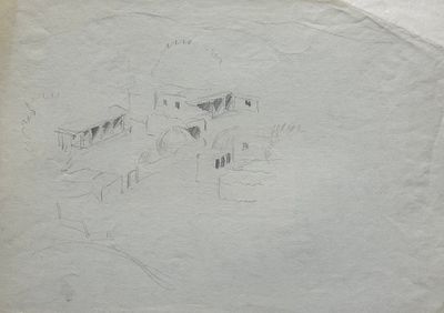 [Архив Т. Полетика] Т. Полетика &laquo;Средняя Азия&raquo;, 1950-е гг. Бумага, гр. карандаш. Тамара 