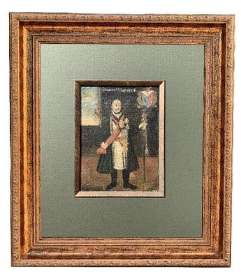 Н.Х. &laquo;Атаман А.И. Иловайский&raquo;. Россия, XVIII в. Холст, масло. Размер: 18х13 см. в свету. Неизвес 