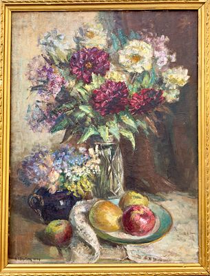 Голубец Н.В. &laquo;Натюрморт&raquo;, 1944 г. Холст, масло. Размер: 81х61 см. Голубец Надежда Вячеславовна 