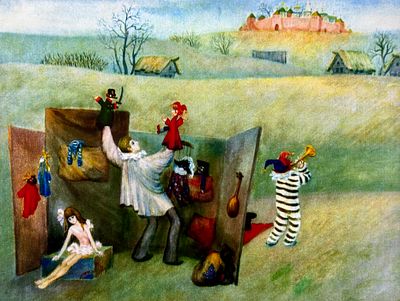 [Архив Т. Полетика] Т. Полетика &laquo;Кукольный театр&raquo;, 1970-е гг. Постер. Тамара Полетика 