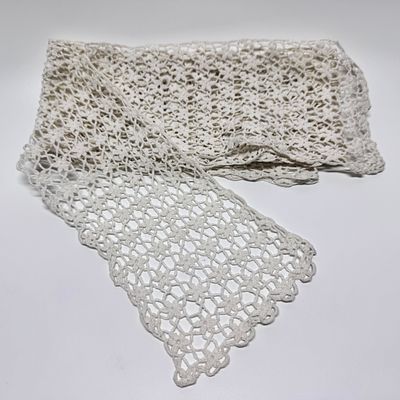 Подзор вязанный крючком. СССР, 1950-е гг. 
Размер: 202х10,5 см. 
№ 1 ВА