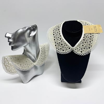 Воротнички. 2 шт. ГДР, Плауэн, 1970-е гг. Дедерон. 
Оригинальная этикетка (1 шт). Ширина – 7 см. 