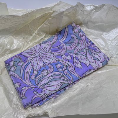 Отрез &laquo;Ландыши&raquo;. СССР, 1970-е гг. Шелк синтетический. Отрез &laquo;Ландыши&raquo;. СССР, 1970-е гг. Шелк 