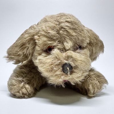 Мягкая игрушка &laquo;Собачка&raquo;. Россия, 1930-е гг. МосКооп. Мягкая игрушка &laquo;Собачка лежачая&raquo;. Россия 