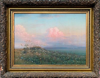Бондаренко В.А. (1866-1900) &laquo;Летний вечер&raquo;, XIX в. Холст, масло. Размер: 63,3х91,2 см. Бондаренк 