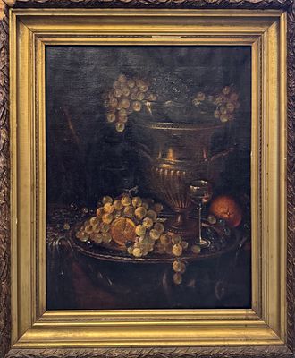 Н.Х. &laquo;Натюрморт&raquo;. СССР, кон. 1940-х гг. Холст, масло. Размер: 69,2х55,1 см. Неизвестный 
