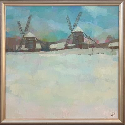 Алавердова И. &laquo;Мельницы. Суздаль&raquo;, 2000 г. Холст, масло. Размер: 80х80 см. 
Ирина Алавердова 