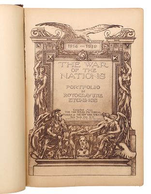 The war of the nations. Portfolio in Rotogravure etchings [Война наций. Альбом ротогравюр.] New 