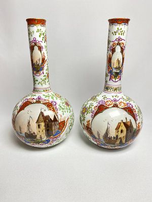 Внимание! AUGUSTUS REX Meissen 18 век!
Антикварные парные вазы в идеальной сохранности ( без
