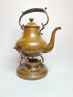 Большая, тяжёлая, медная бульотка объёмом- 2,3 литра. Производство Германия. Время изготовления