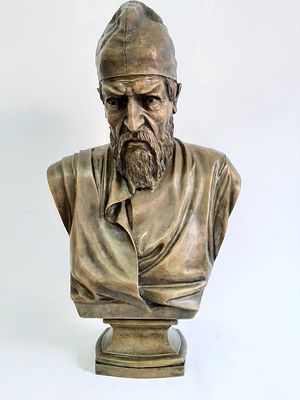 Бюст " Иван Грозный", 
Автор ШТАНГЕ СПБ.
бронза, размер 67*38см