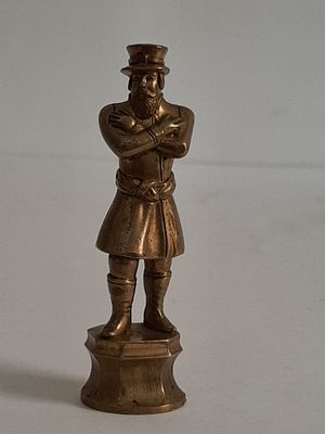 Печать бронза 19 век, высота 7,5см