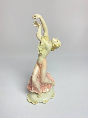 Редкая! ФАРФОРОВАЯ СТАТУЭТКА БАЛЕРИНЫ АЙСЕДОРА ДУНКАН, KARL ENS, ГЕРМАНИЯ, 1920-30 ГГ. 