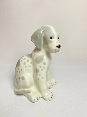 Статуэтка Собака "Далматинец". Фарфор СССР. Клеймо ЛФЗ (Ломоносовский фарфоровый завод). Автор: 