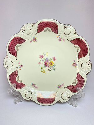 Красивое баварское сервировочное блюдо. Клеймо Мануфактуры Seltmann Weider ( Зельтманн Вайден) 