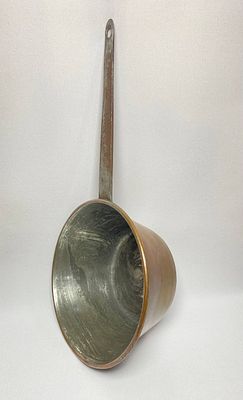 Старинный медный ковш, сотейник ручной работы, производство Германия. Материал медь, ручка 