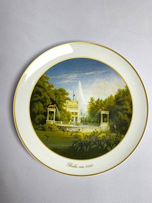 Настенная тарелка KPM производство Германия. Время изготовления вторая половина XX века. 